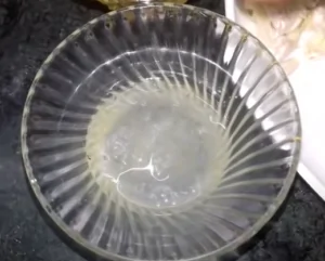 Castor oil in a bowl