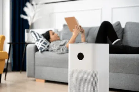 Air Purifier with Girl