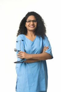 surgeon in scrub suit