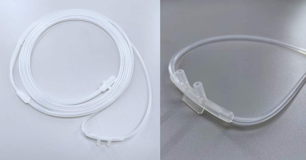 Soft and Comfortable Silicone Nasal Cannula for Oxygen